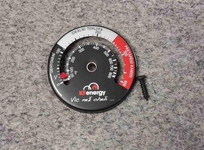 Teploměr spalin bimetalový